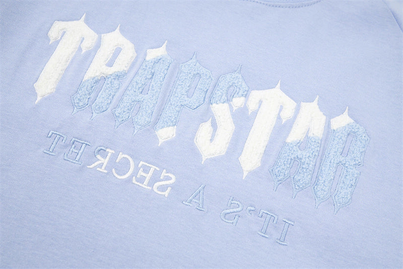 Trapstar Chenille Decoded Short Set "Light Blue"