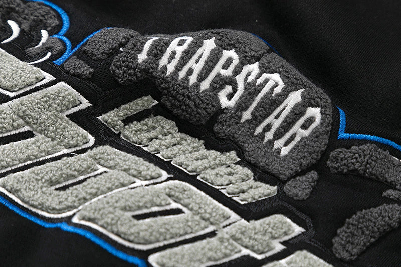 Trapstar Shooters Hoodie Tracksuit "Black/Grey/Blue"