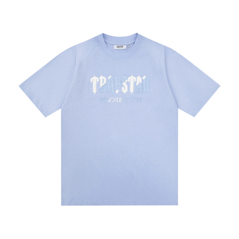 Trapstar Chenille Decoded Short Set "Light Blue"