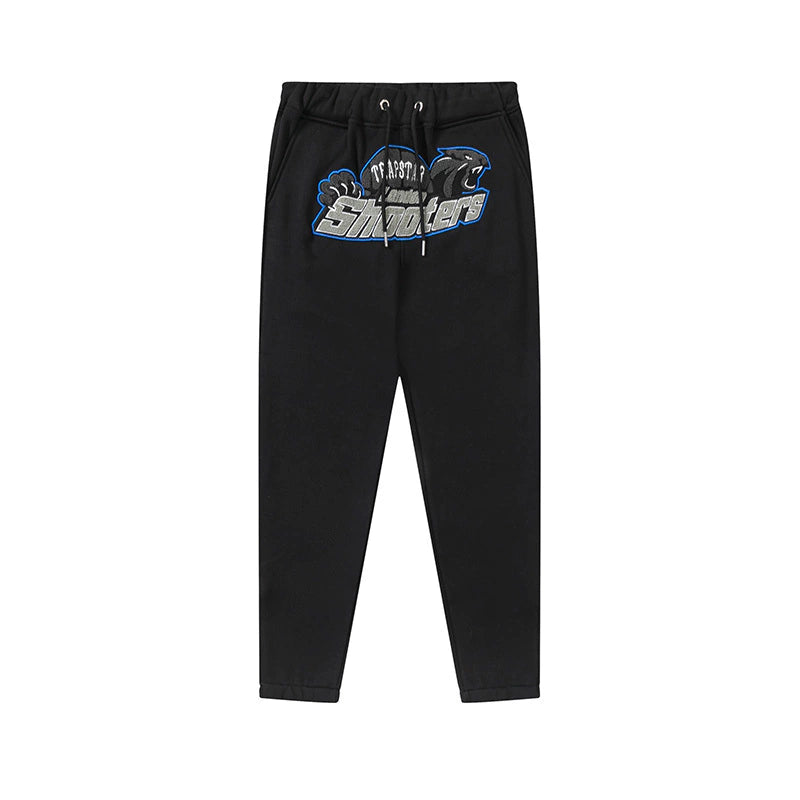 Trapstar Shooters Hoodie Tracksuit "Black/Grey/Blue"
