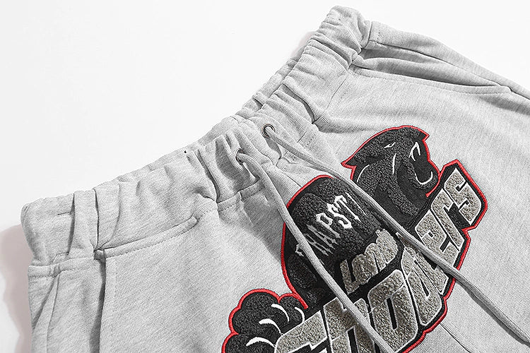 Trapstar Shorts Shooters "Grey/Red"