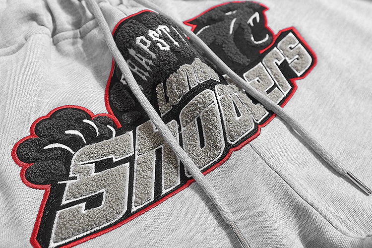 Trapstar Shorts Shooters "Grey/Red"