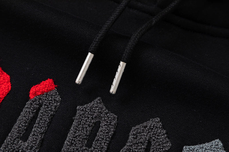 Trapstar London Hoodie Tracksuit "Black Ice Red"