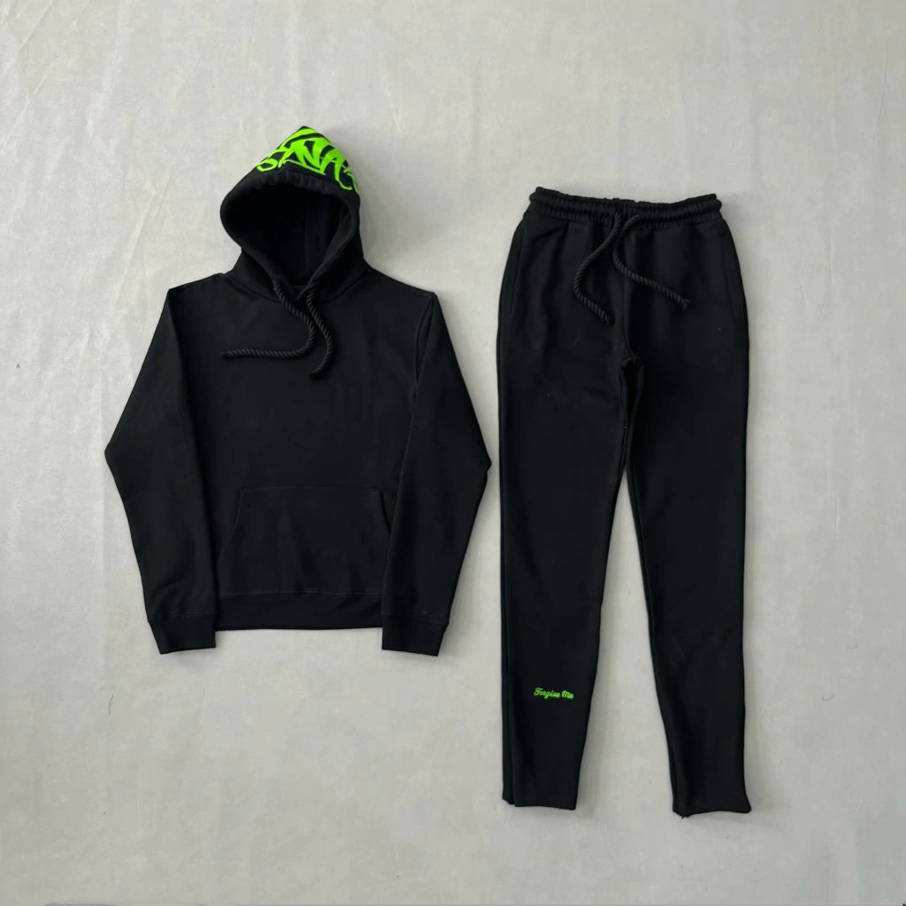 Syna World Sweatshirt Set "Black Green Slime"