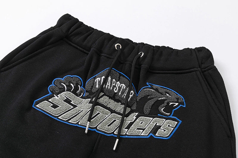 Trapstar Shooters Hoodie Tracksuit "Black/Grey/Blue"