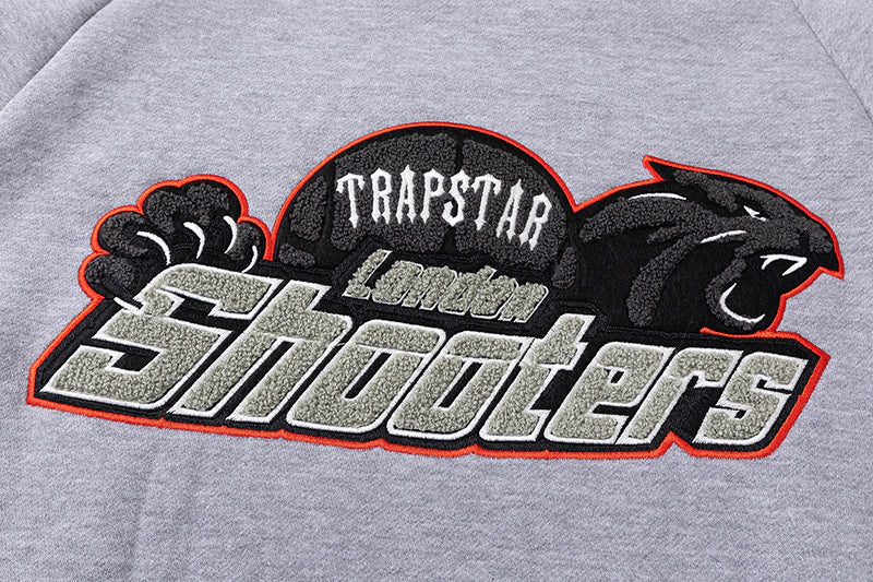 Trapstar Shooters Hoodie Tracksuit "Grey/Red"