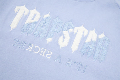 Trapstar Chenille Decoded Short Set "Light Blue"