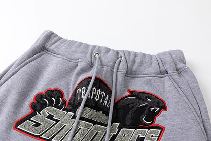 Trapstar Shooters Hoodie Tracksuit "Grey/Red"