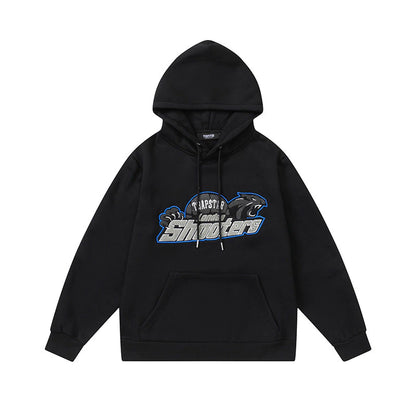 Trapstar Shooters Hoodie Tracksuit "Black/Grey/Blue"