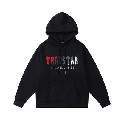Trapstar London Hoodie Tracksuit "Black Ice Red"