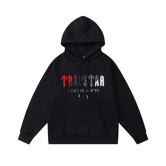 Trapstar London Hoodie Tracksuit "Black Ice Red"
