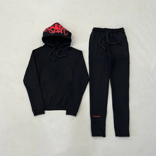 Syna World Sweatshirt Set "Black Red"