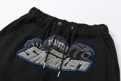 Trapstar Shooters Hoodie Tracksuit "Black/Grey/Blue"